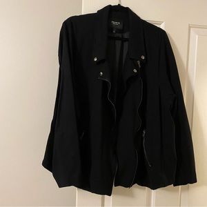 Black Moto jacket (not leather) torrid 5X